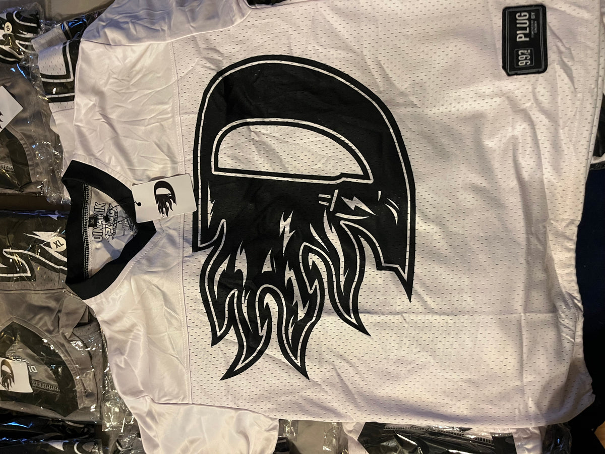 D FLAME - WHITE/BLACK JERSEY