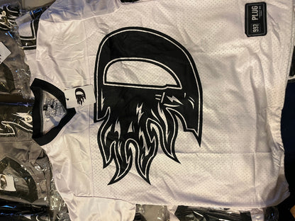 D FLAME - WHITE/BLACK JERSEY