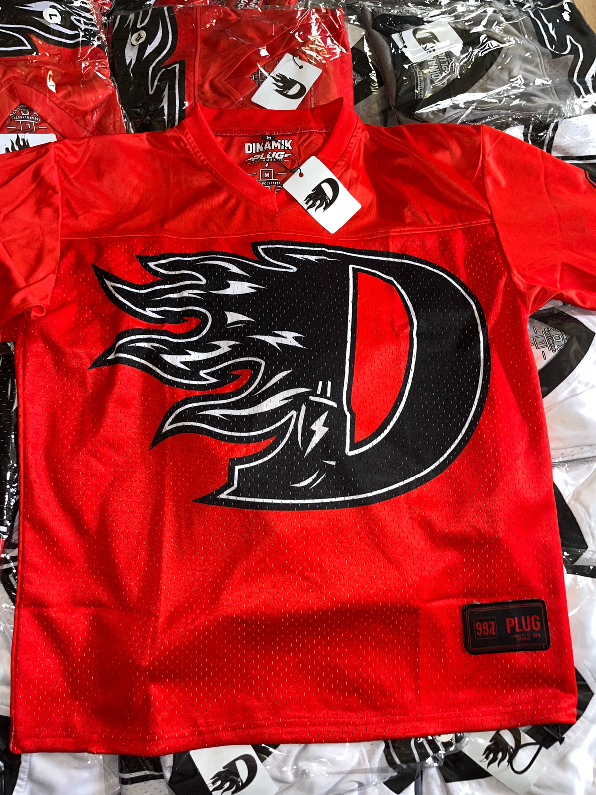 D FLAME - RED/BLACK JERSEY