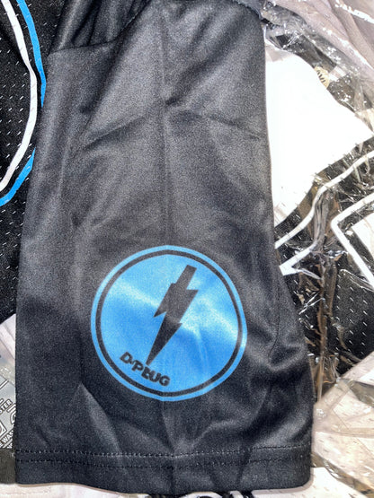D FLAME - BLACK/BLUE JERSEY