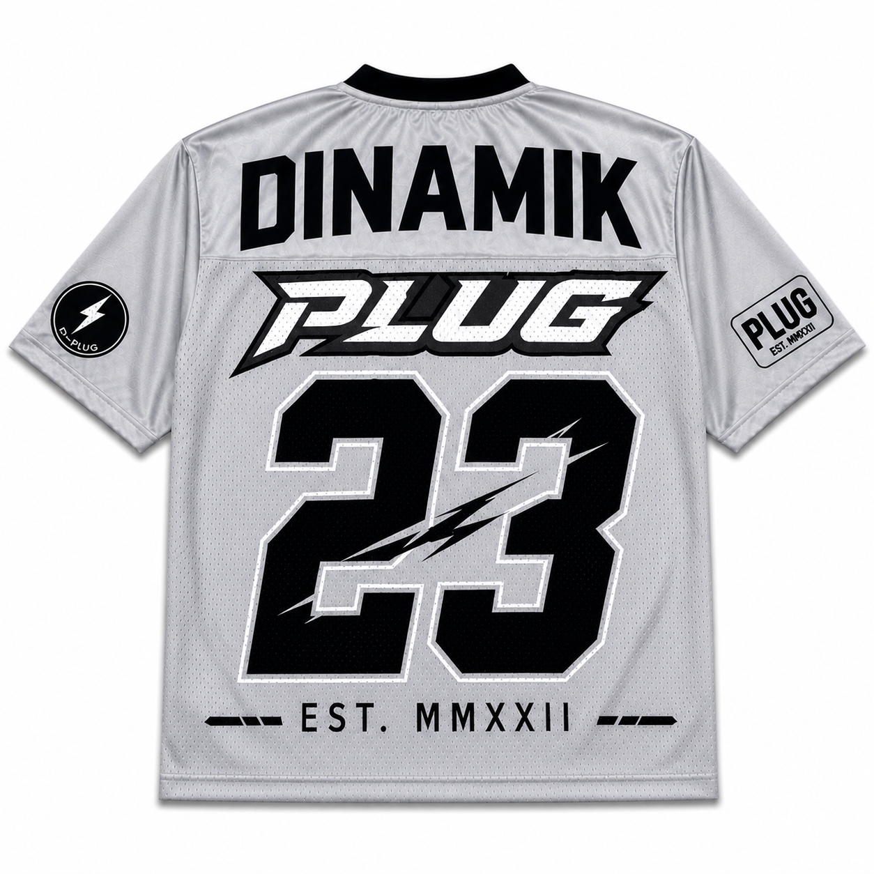 D FLAME - GRAY/BLACK JERSEY
