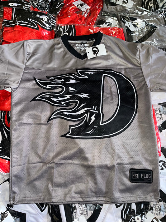 D FLAME - GRAY/BLACK JERSEY