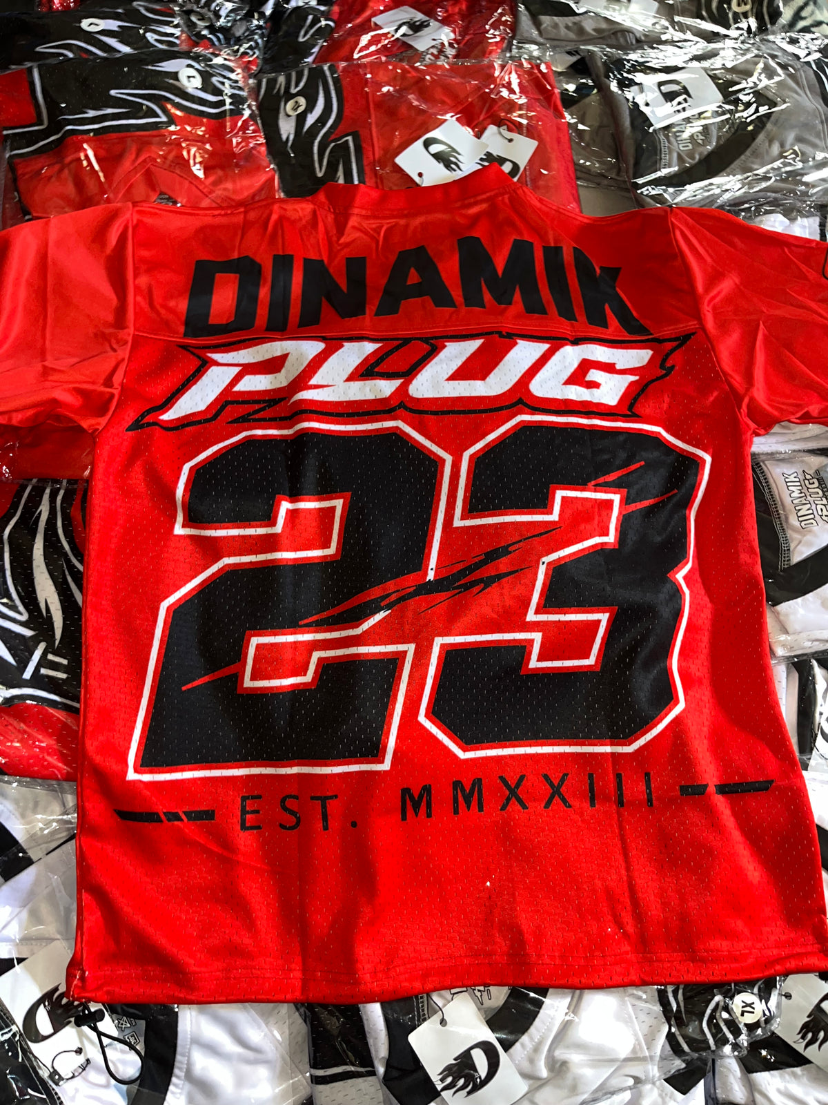 D FLAME - RED/BLACK JERSEY