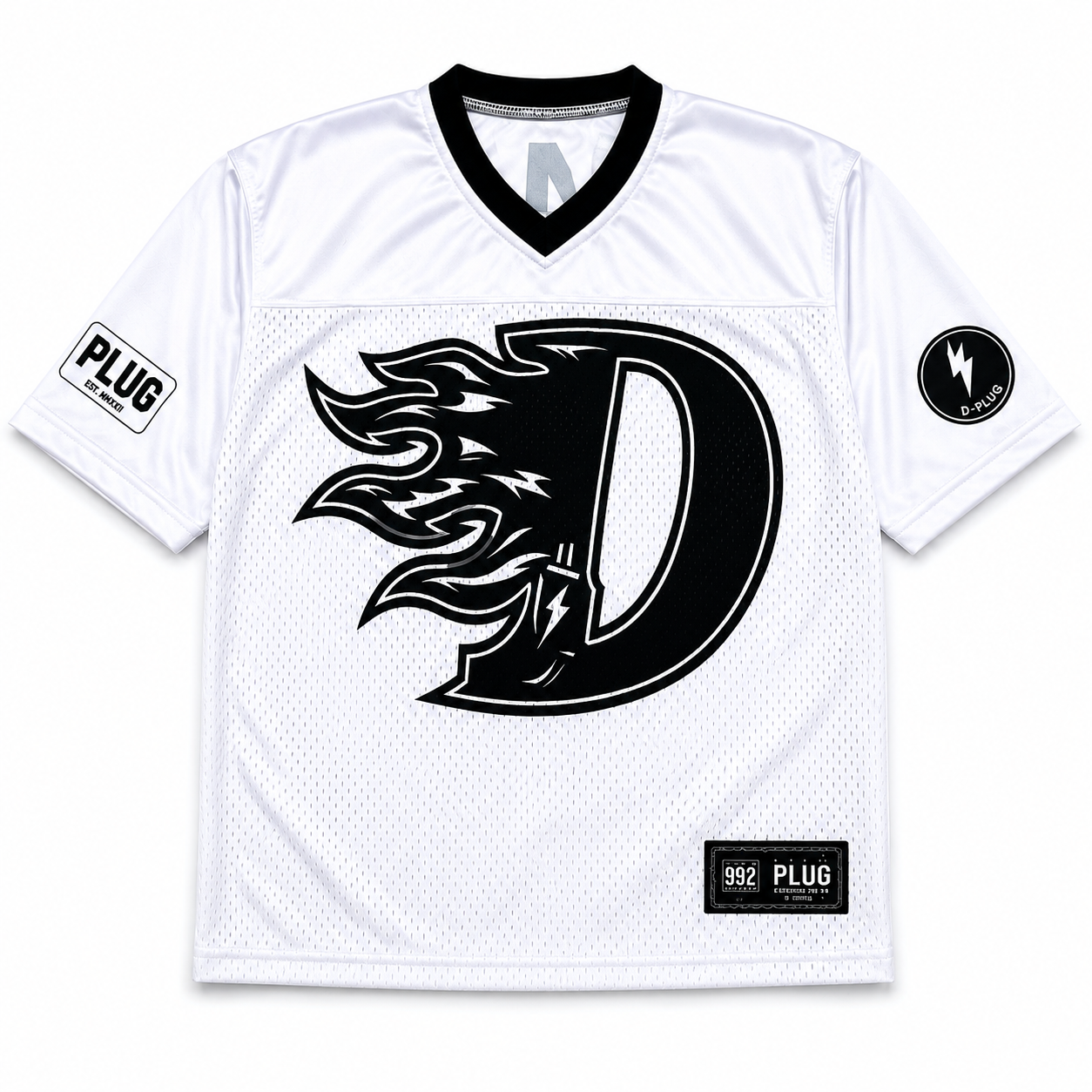 D FLAME - WHITE/BLACK JERSEY
