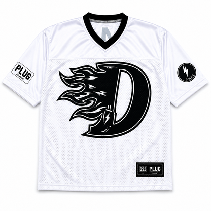 D FLAME - WHITE/BLACK JERSEY
