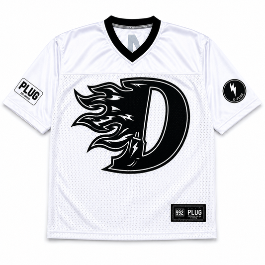 D FLAME - WHITE/BLACK JERSEY