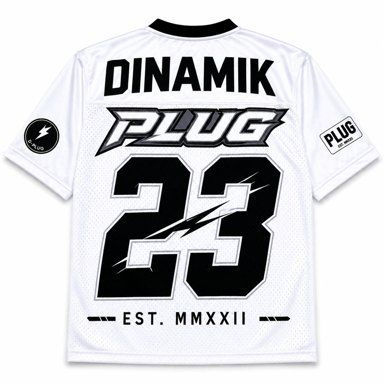 D FLAME - WHITE/BLACK JERSEY