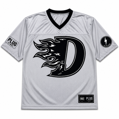 D FLAME - GRAY/BLACK JERSEY