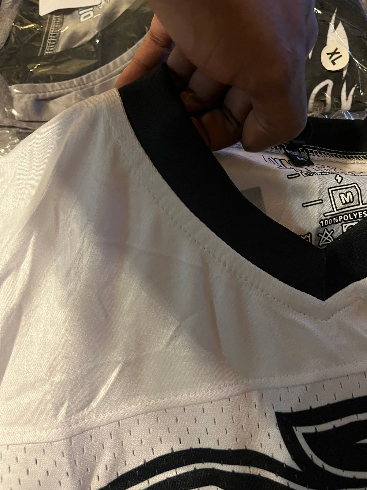 D FLAME - WHITE/BLACK JERSEY
