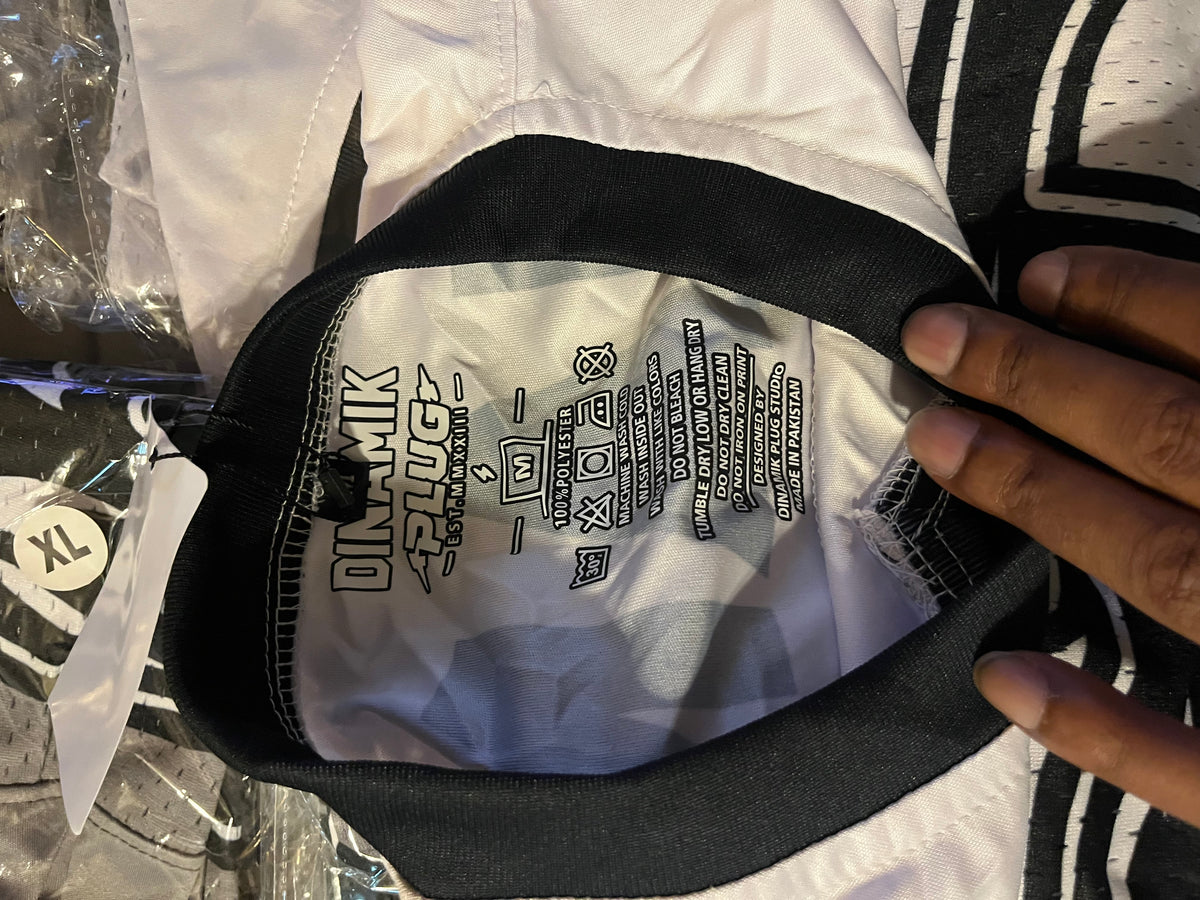 D FLAME - WHITE/BLACK JERSEY