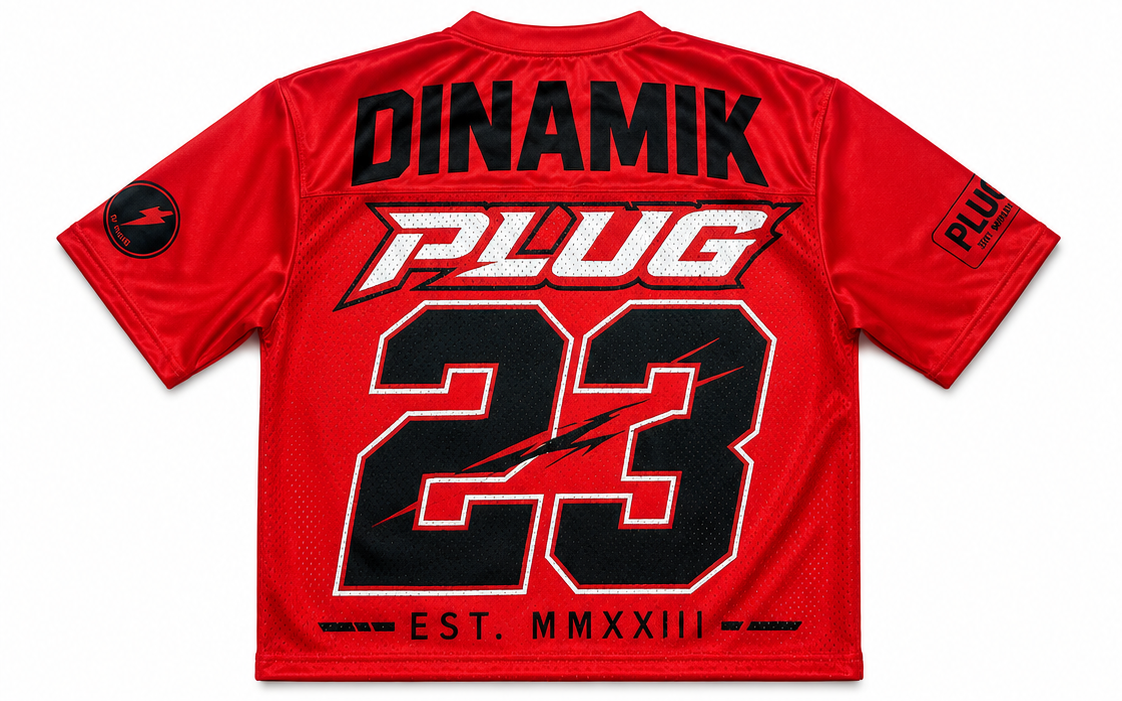 D FLAME - RED/BLACK JERSEY